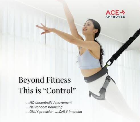 Precision bungee fitness movement in studio